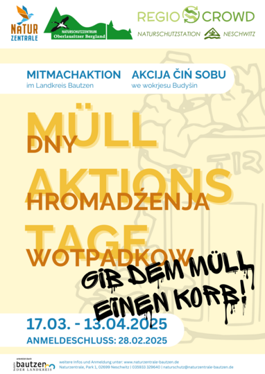 Plakat Müllaktionstage