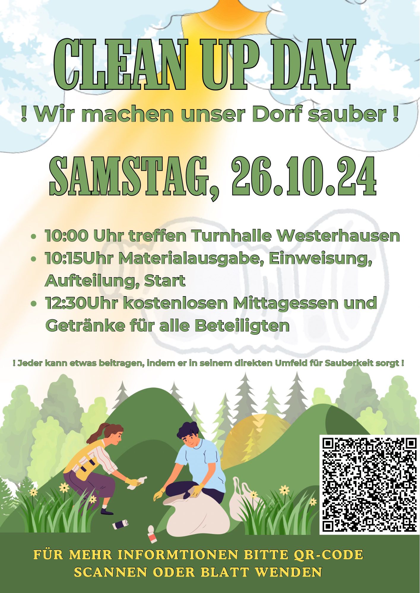 Einladung zum Clean Up Day 2024 in Westerhausen