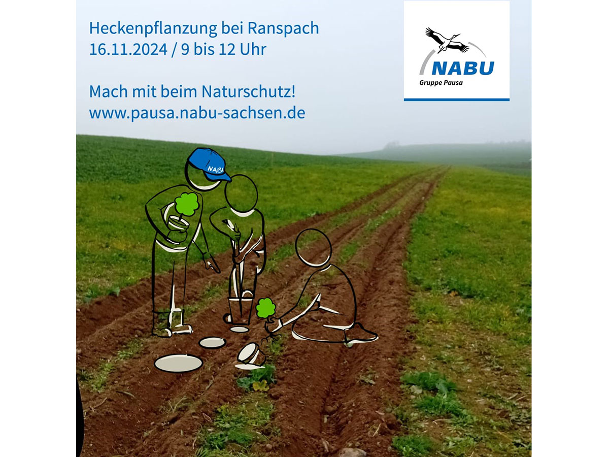 Naturschutzeinsatz: Mach mit bei Heckenpflanzung am 16. November bei Ranspach